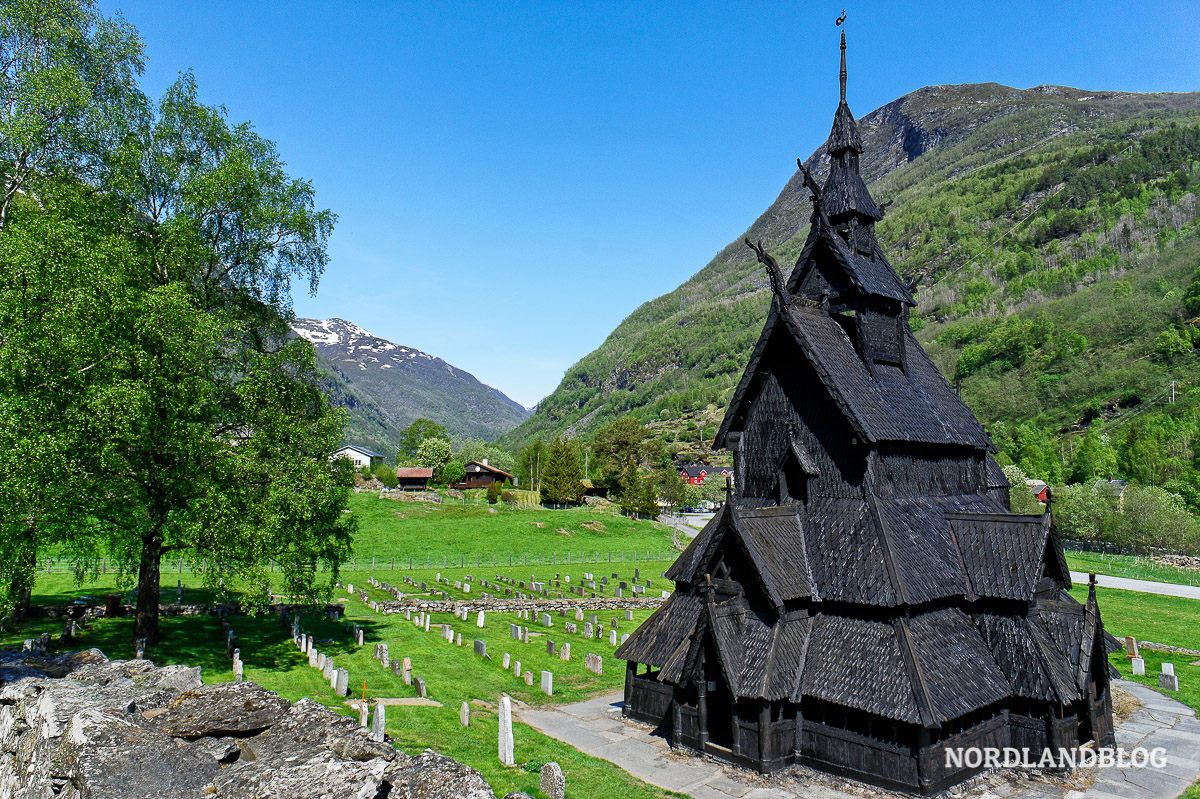 Die Stabkirche von Borgund in Norwegen.